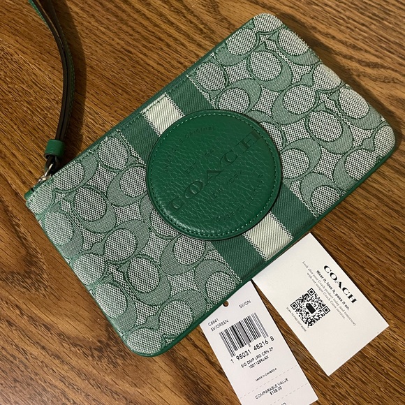 Coach Dempsey Large Corner Zip Wristlet - Picture 9 of 13